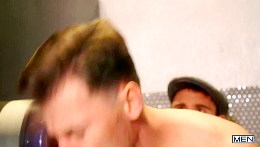 Hot Stall Action - Michael Boston Fucks Igor Romani in the Restroom - Gods of Men
