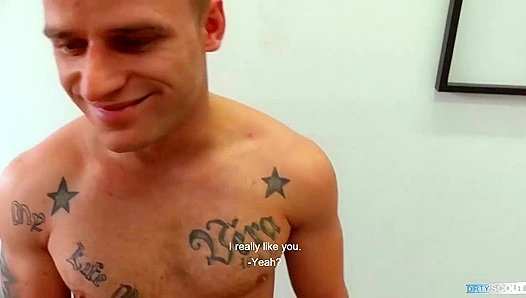 Ripped Tattooed Amateur Bottom Gets Pounded -Dirty Scout