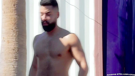 Bald Hunk Alexander Kristov Dominates David Cruise