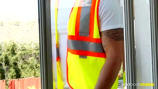 Donte's Thick Cock Fucks Horny Hardhat Brock - Neighborly Raw