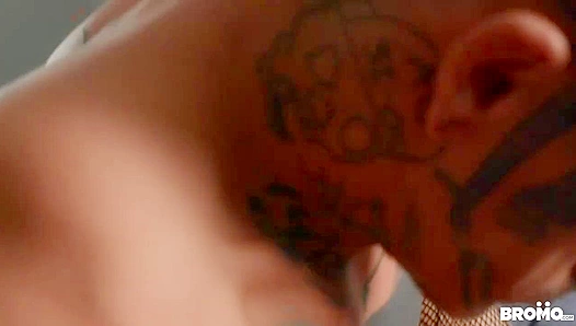 Bo Sinn Fucks Fishnet-Clad Twink Daniel Hausser - Hot Gay Action