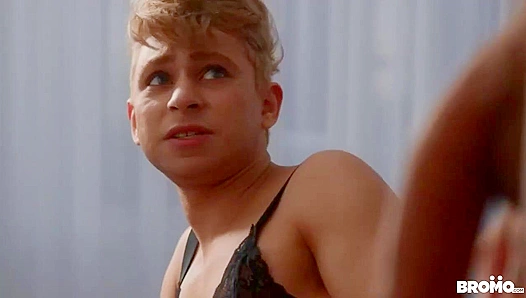 Bo Sinn Fucks Fishnet-Clad Twink Daniel Hausser - Hot Gay Action