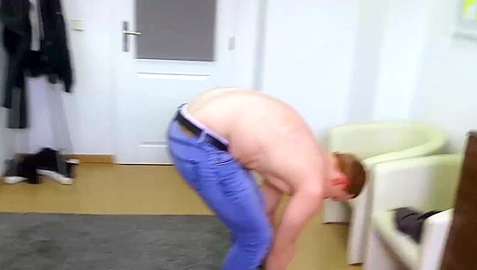 Redheaded Bottom Rides the Czech Hunk's Cock -Dirty Scout