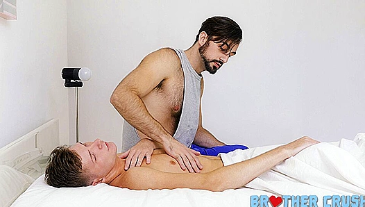 Twink Lukas Stone Gets Barebacked by Mason Lear - A Hot Brotherly Encounter