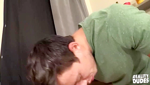 Bareback Bash - Hunky Bottom Cums Hard at Dick Dorm