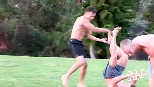 Bareback Three-Way Bliss - Blake, Jayden & Porter