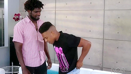 Adrian Hart & Devin Trez - Passionate Black cocksucking and intense anal action