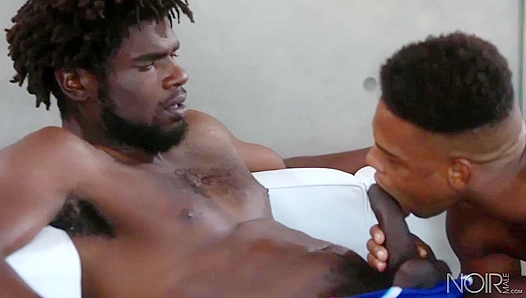 Adrian Hart & Devin Trez - Passionate Black cocksucking and intense anal action