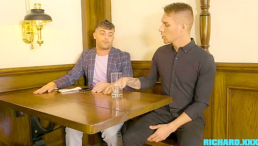 Twink Waiter Zak Tempts Straight Jock Lance - A Forbidden Flirtation