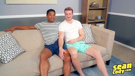 Landon's Big Black Cock Stretches Kurt's Tight Ass - Sean Cody