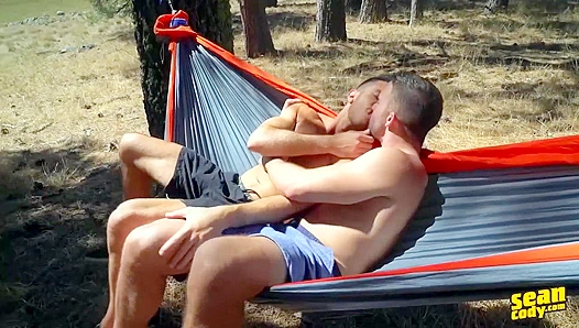 Ripped Hotties Jackson & Manny Pound Each Other Senseless on the Bed - Sean Cody