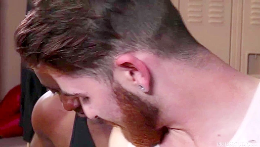 Aaron Trainer Fucks Nick Milani Hard in the Dressing Room