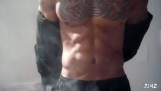 Lucas Leon Gets Drilled by Dominic Michaels in the Kitchen