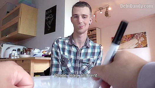 Tattooed Twink Gets Doggy-Style Anal in POV - Debtor's Delight