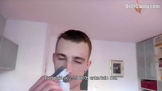 Tattooed Twink Gets Doggy-Style Anal in POV - Debtor's Delight