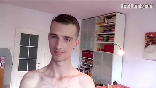 Tattooed Twink Gets Doggy-Style Anal in POV - Debtor's Delight