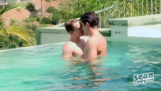 Jess and Conrad Bareback Boning Missionary Style - Sean Cody