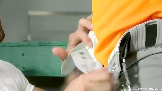 Rickey Larkin Slams Lucas Leon - A Baseball Hottie's Passionate Pound