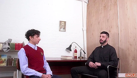 Curly Twink Carter Gets Barebacked by Dad Romeo - YesFather