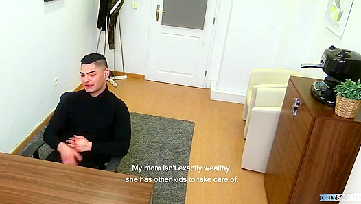 Dirty Desk Fuck - Tattooed Twink Gets Pounded