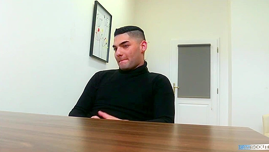 Dirty Desk Fuck - Tattooed Twink Gets Pounded