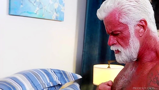 Grizzled Grandpas Jaxx, Jake, and AJ Go Wild - A Bearback Threesome