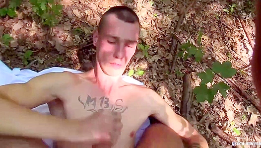 XXX Gay - Thin Twink Gets Fucked Hard in the Woods