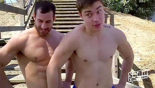 Randy & Gino Cum Hard During Raw Anal Sex - Sean Cody