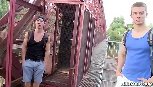 Two Playful Euro Twinks Get Wild with Deep Outdoor Anal - Out In Public