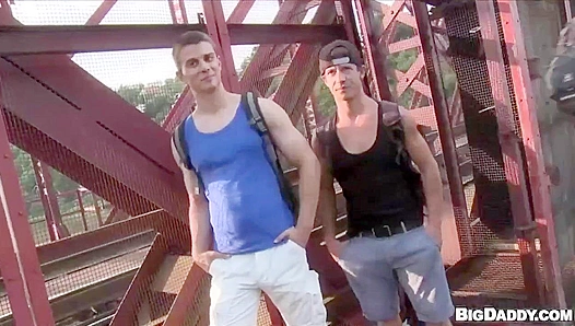 Two Playful Euro Twinks Get Wild with Deep Outdoor Anal - Out In Public