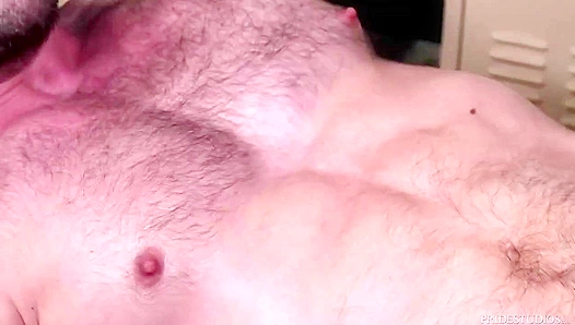 Sexy Bears Mike Gaite and Chandler Scott Get Wild in the Locker Room - Anal Action!