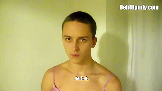 Feminized Twink Takes Hardcore Anal from Debt Dandy