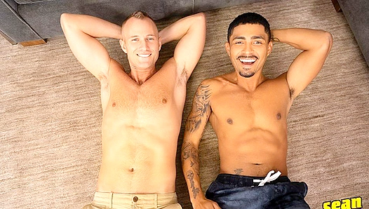 Lanky Blonde Blake Pounds Asher's Tight Black Ass