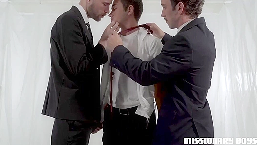 Missionary Boys: Threesome Anal Delight with Elder Anderson, Bishop Davies, and President Manwaring