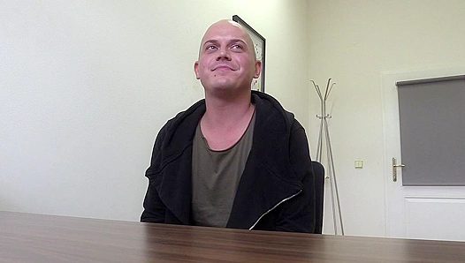 Bald Cutie Gets Facial After Hot Casting Session