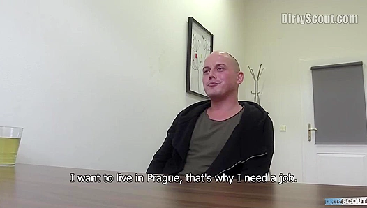 Bald Cutie Gets Facial After Hot Casting Session