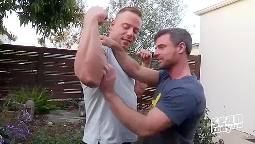 DILF's Hard Cock Pounds Muscular Bottom - Sean Cody
