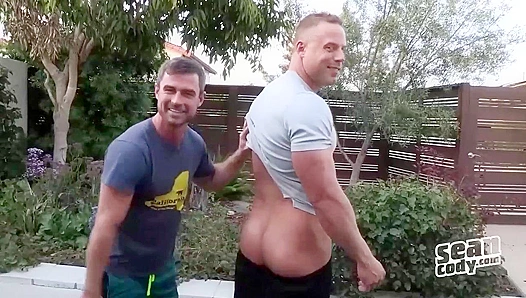 DILF's Hard Cock Pounds Muscular Bottom - Sean Cody