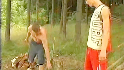 Robert Driveman's Bareback Bonfire - Wild Sex in Nature with Boyz Party