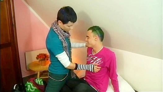 Emo Bottom Sam Gets Facialized by Peter - Gay XXX