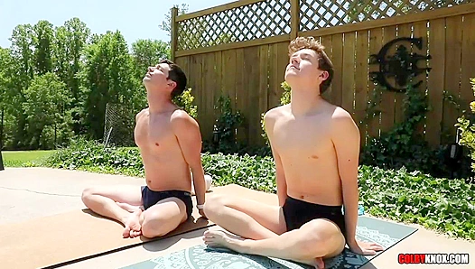Colby Knox Dives Deep for Hot Poolside Sex with Jack Bailey