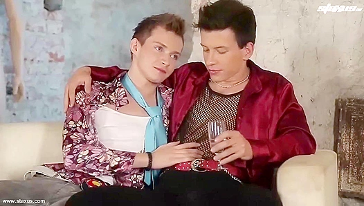 Benjamin Dunn & Brad Fitt Heat Up the Orgy Stage - Gay XXX