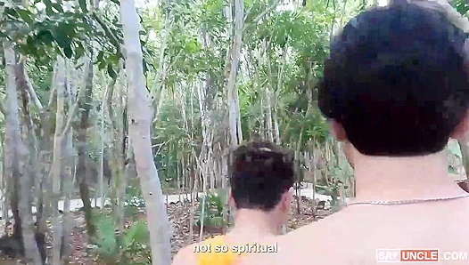 Latin Hunks Pound Each Other Raw in the Woods