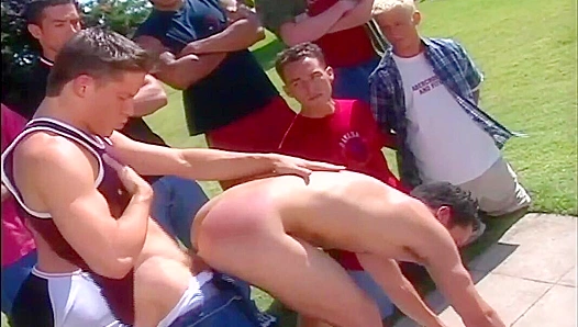 Perfect Anal Hazing: Cameron Fox, Hans Ebson, & Jeremy Tucker Team Up - Falcon Studios