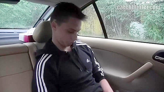 Hot Backseat Bang with a Horny Twink - XXX Gay