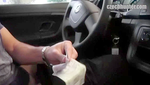 Shy Car Guy Sucks Dick & Takes a Facial - XXX Gay