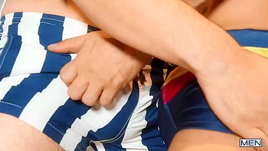 Rough Buttfucking on the Beach - Roman Todd and Dean Dallas - Gods of Men