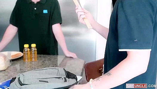 Kitchen Quickie - Cole Church and Andrew Powers' Forbidden Stepbrother Desire