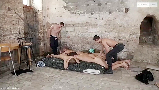 Raw Orgy Frenzy - Benjamin Dunn & Nick Vargas Unleashed - Gay XXX