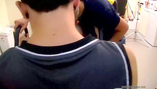 Rad Matthews & Dustin Browne Take Turns Sucking Blinx's Cock